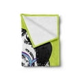 thumbnail image 2 of Pug Soft Flannel Fleece Throw Blanket, Dog a Bow Tie and Nerdy Glasses on Pastel Tone Shade Backdrop, Cozy Plush for Indoor and Outdoor Use, 60" x 80", Apple Green Pale Blue, by Ambesonne, 2 of 5