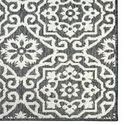 Nicole Miller New York Patio Country Danica Transitional Geometric Indoor/Outdoor Area Rug, Black/Grey, 79x102