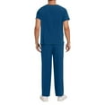 thumbnail image 6 of Rciityk Men and Women Scrub Set Stretch V-Neck Scrub Top and Drawstring Waist Joggers Pants Solid Color Comfort Fits Medicals Uniform with Pockets, 6 of 7