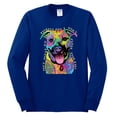 thumbnail image 2 of Don't Judge My Pitbull I Won't Judge Your Kids Funny Dog Lover Mens Long Sleeve Shirt, Royal, Small, 2 of 3