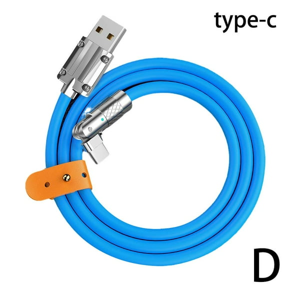 180° Rotating Fast Charge Cable - 120W 6A Super Type C Silicone Cables T2D6