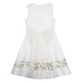thumbnail image 3 of Girls Dress Flower Detailing Sequin Lace Party Princess White 4, 3 of 4