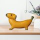 thumbnail image 4 of Escultura moderna de perro banana, estatua de resina, artesanías en miniatura, adorno de estatuilla de animales para decoración del hogar, mesa, M Gloria estatuilla de animales, 4 of 7