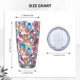thumbnail image 4 of Fuzoiu Watercolor Owl Print 20oz Tumbler, Stainless Steel Vacuum Insulated Car Cup, Insulated Coffee Mug,Travel Mug with Lid,Thermal Cup for Outdoor-Straw Three-piece Set, 4 of 8