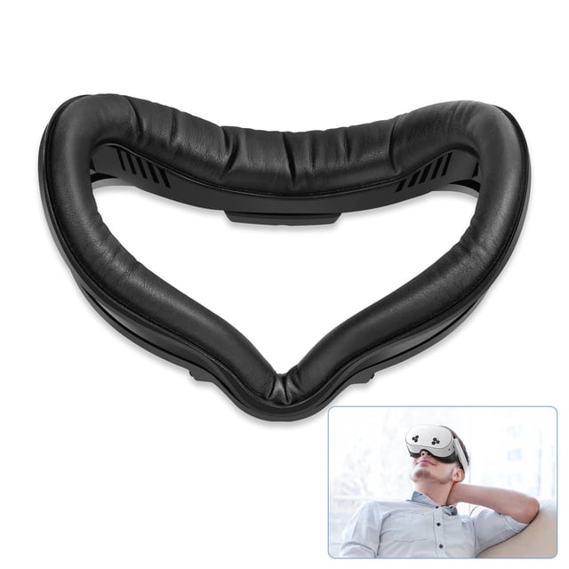Interfaz Facial y Almohadilla Facial a Prueba de Sudor para Oculus Quest 2, Cojín de Espuma de PU, Compatible con Meta Quest 2, Reemplazo para el Espaciador Original Oculus Quest 2, Accesorio Lavable VR