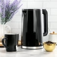 thumbnail image 5 of MegaChef 1.7 Liter Double Wall Stainless Steel Electric Tea Kettle in Black, 5 of 6