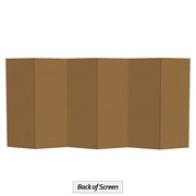 Red Lantern 4 ft. Short White Temporary Cardboard Folding Screen - 6 Panel