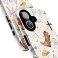 thumbnail image 2 of Western Chic Boots & Bows Phone Case, Elegant Country Style with Pearls and Accessories for iPhone 16 15 14 13 12 11 Pro Max Plus Mini, 2 of 6