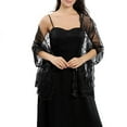 thumbnail image 1 of MYG Sequin Glitter Beaded Shawl Scarf Wrap Formal Evening Party Prom Wedding, 1 of 9