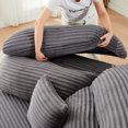thumbnail image 5 of Leumius 53" Single Sofa,Oversized Modular Sofa Lounge Chair with Stylish Envelop Sesign Pillow,Pentagonal Sofa Boneless Couch for Living Room,Gray Corduroy, 5 of 14