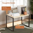 thumbnail image 5 of Ktaxon 1- Tier Printer Stand, Desktop Printer Shelf  Save Space with Storage , Oak, 5 of 10
