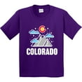 thumbnail image 3 of Inktastic Colorado Mountains and Clouds Youth T-Shirt, 3 of 5