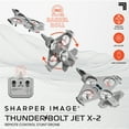 thumbnail image 3 of Sharper Image® Toy RC Thunderbolt Jet X-2 Stunt Drone, Gray, 3 of 10