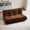 Brown, variant on Lazy Sofa Bean Bag Chair for Adults, Comfy Floor Sofa Fireside Chair for Living Room, Bedroom, Memory Foam Filled, Dark Blue