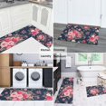 thumbnail image 5 of Pioneer Flower Floral Print Pattern Kitchen Rugs Sets Of 2,Anti Fatigue Kitchen Mat Rugs Non Slip Washable,Decorative Kitchen Floor Mats for Kitchen,Sink,Laundry,17"x30"+17"x47", 5 of 7