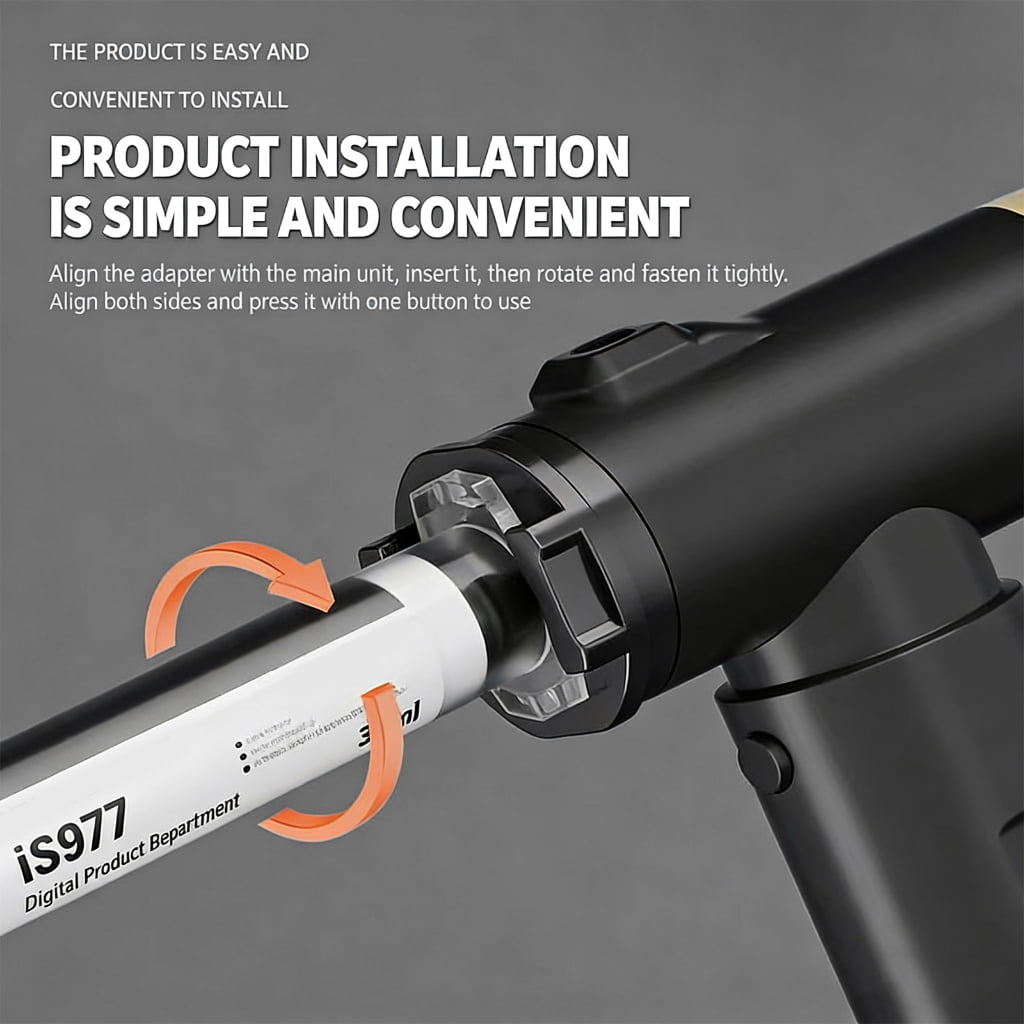 Cordless Electric Adhesive Guns Portable Design Featuring Double Adapters for Precise Application