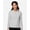 Grey, variant on DG425W Women's Raleigh Stretch Quarter-Zip Pullover-White-S