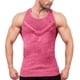 thumbnail image 2 of Camiseta sin mangas con cuello en V para hombre, de punto, con rayas verticales, para fitness, deportes, ocio, ajustada, con cuello en V en forma de I y hombros anchos., 2 of 3