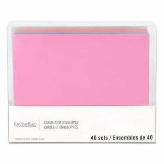 12 Packs: 40 ct. (480 total) 4.25" x 5.5" Shimmer Cards & Envelopes by Recollections