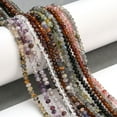 thumbnail image 5 of 20 Strand Natural Mixed Gemstone Beads Strands Faceted Rondelle Mixed Dyed and Undyed 3~4.5x2~3mm Hole: 0.7~0.9mm 129~187pcs/strand 14.96~15.20''(38~38.6cm), 5 of 5