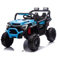 thumbnail image 3 of Ambifirner 24v 400w  Ride On Electric Utv W/Parents Remote Control,Four-Wheel Suspension Led Lights,Portable Handle,With Usb,Mp3 Music Bluetooth Power Display, 3 of 8