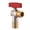 Brass red handle, variant on Yammee Hot/Cold Water Shut Off Valves 1/2inch Turn Angle Stop Valves Plumbing Fitting