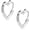 Silver, variant on Silver Heart Hoop Earrings for Women Small Heart Shaped Huggie Hoop Earrings Hypoallergenic Cartilage Huggies Earings for Jewelry Gifts