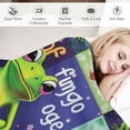 thumbnail image 3 of Nawypu Cute Green Frog Blanket Soft Cozy Flannel Frogs Blankets and Throws Bed Bedding Sofa Chair Home Decor, Best Birthday Christmas Frog Gifts for Adults Kids Women Girls, 3 of 6