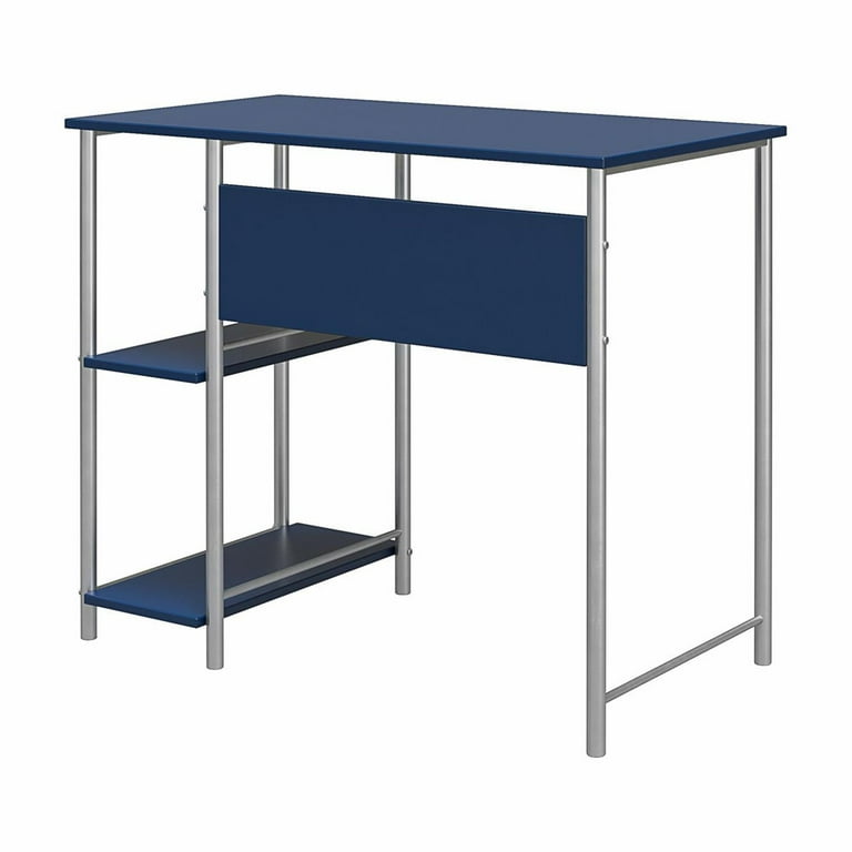 Mainstays Metal Student Computer Desk Blue
