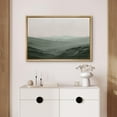 thumbnail image 2 of IDEA4WALL Framed Canvas Print Wall Art Monochromatic Green Mountains and Valleys Landscape Wilderness Oil Painting Impressionism Traditional Scenic for Living Room - 16"x24" Natural, 2 of 5