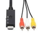 thumbnail image 3 of Cable adaptador HDMI compatible a RCA AV Cable convertidor de 1 m para cámara DVD TV LCD, 3 of 6