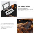 thumbnail image 3 of Fotbe Gold Flame Pattern Wolf Funda Protectora para Equipaje, Antirrayones y Resistente a la Suciedad, Compatible con Maletas de 18 a 32 Pulgadas-Small, 3 of 7