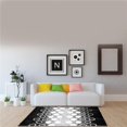 thumbnail image 1 of L Baiet SD267C81 8 x 10 ft. Dixie Shag Area Rug, Black, 1 of 1