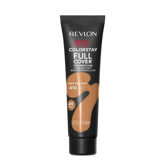 Revlon ColorStay Full Coverage Cream Foundation Makeup, Matte Finish, 410 Toast, 1 fl oz