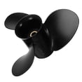 thumbnail image 2 of 9 1/4 x 11 Outboard Propeller compatible for Evinrude Johnson OMC 8-15 horsepower 174817 Marine Propeller 13 Spline Tooth 3 Blades Aluminum Alloy, 2 of 7