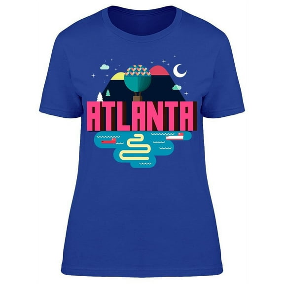Colorful Atlanta City Logo Tee Women's -Image by Shutterstock