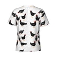 thumbnail image 6 of Qekee Funny Chicken Classic Fit T-Shirt Men's Shirt Men's Tight Short Sleeves for Exercise, Running, Mountaineering - Funny Chicken, 6 of 9