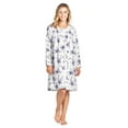 thumbnail image 2 of Casual Nights Women's Flannel Floral Long Sleeve Nightgown, 2 of 5