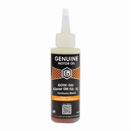 Genuine Scooters 1400-1095 115 ml 80W-90 Semi Synthetic Genuine Gear Oil