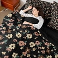 thumbnail image 4 of Feelyou Black Wheat Flower Twin Bedding Sets 7-Piece, Retro French Floral Bedding Comforter Set, Countryside Theme Reversible Sheet Sets, Super Cozy Room Decor, 4 of 7