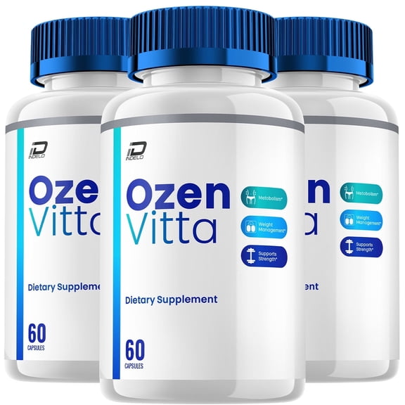 Ozen Vitta Keto Capsules – OzenVitta All-Natural Maximum Strength, 3 Pack, 180 Capsules