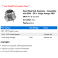 thumbnail image 2 of Rear Wheel Hub Assembly - Compatible with 2008 - 2014 Dodge Avenger FWD 2009 2010 2011 2012 2013, 2 of 2