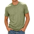 thumbnail image 4 of NinXxx Men's Summer Ice Silk Loose Stretch Breathable Cool T Shirt Light Green M, 4 of 4