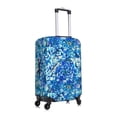 thumbnail image 3 of Balery Luggage Cover Vibrant Blue Floral Print Suitcase Covers for Luggage Elastic Washable Suitcase Protector Fits 18-32 Inch Luggage-Medium, 3 of 9
