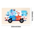 thumbnail image 2 of Linnome Wooden Number Puzzle Educational Math Plaything Logical Thinking Board for Developing Motor Skills, 2 of 6
