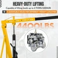 thumbnail image 3 of AOILE 2 Ton 4400 lbs Engine Hoist, Heavy Duty Folding 8T Hydraulic Engine Crane Lifting Hoist, Yellow, 3 of 7