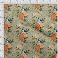 thumbnail image 4 of oneOone Silk Tabby Light Green Fabric Asian Chinese Craft Projects Decor Fabric Printed By The Yard 42 Inch Wide, 4 of 4