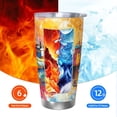 thumbnail image 5 of Fotbe Colorful Fishing Boats Pattern 20 oz Tumbler Stainless Steel Vacuum Insulated Coffee Ice Cup Double Wall Travel Flask Leak-proof Coffee Cup-Without Straw, 5 of 8