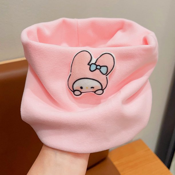 Bufanda para niños, primavera y otoño, fina, resistente al viento, cálida, para invierno, conjunto de jersey de cuello para bebé Sanrio para niños y niñas