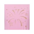 thumbnail image 4 of Girls Dress Cotton Top Pink Gold Firework O Neck Short Sleeve 7 Years, 4 of 6